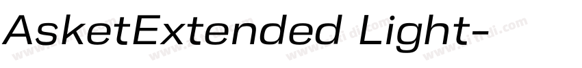 AsketExtended Light字体转换 AsketExtended Light字体转换